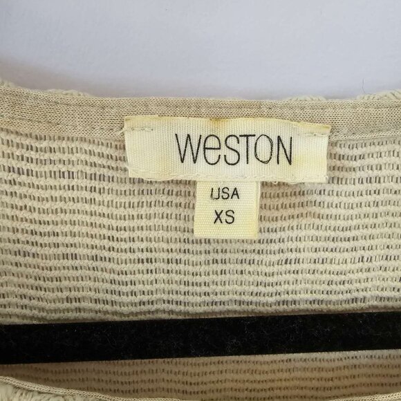 Anthropologie Weston Arcata Feather Print Crochet Dress Size XS - Picture 9 of 9